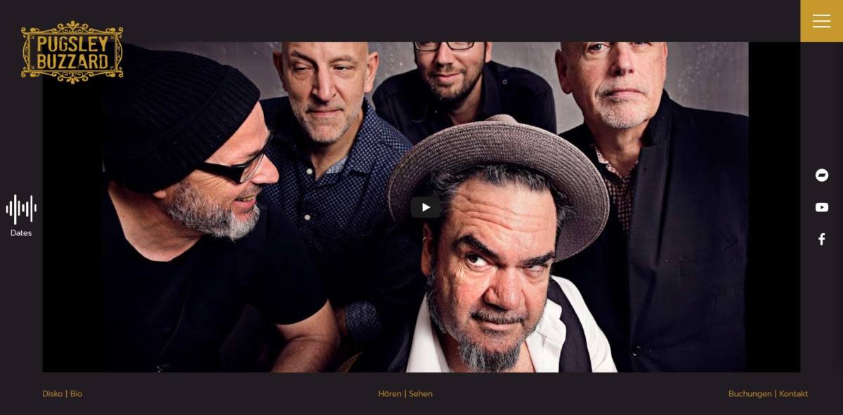 Pugsley Buzzard - Homepage mit Video