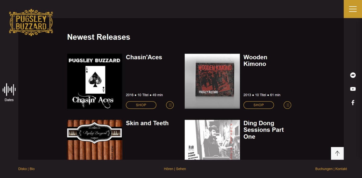 Pugsley Buzzard - Album Überblick